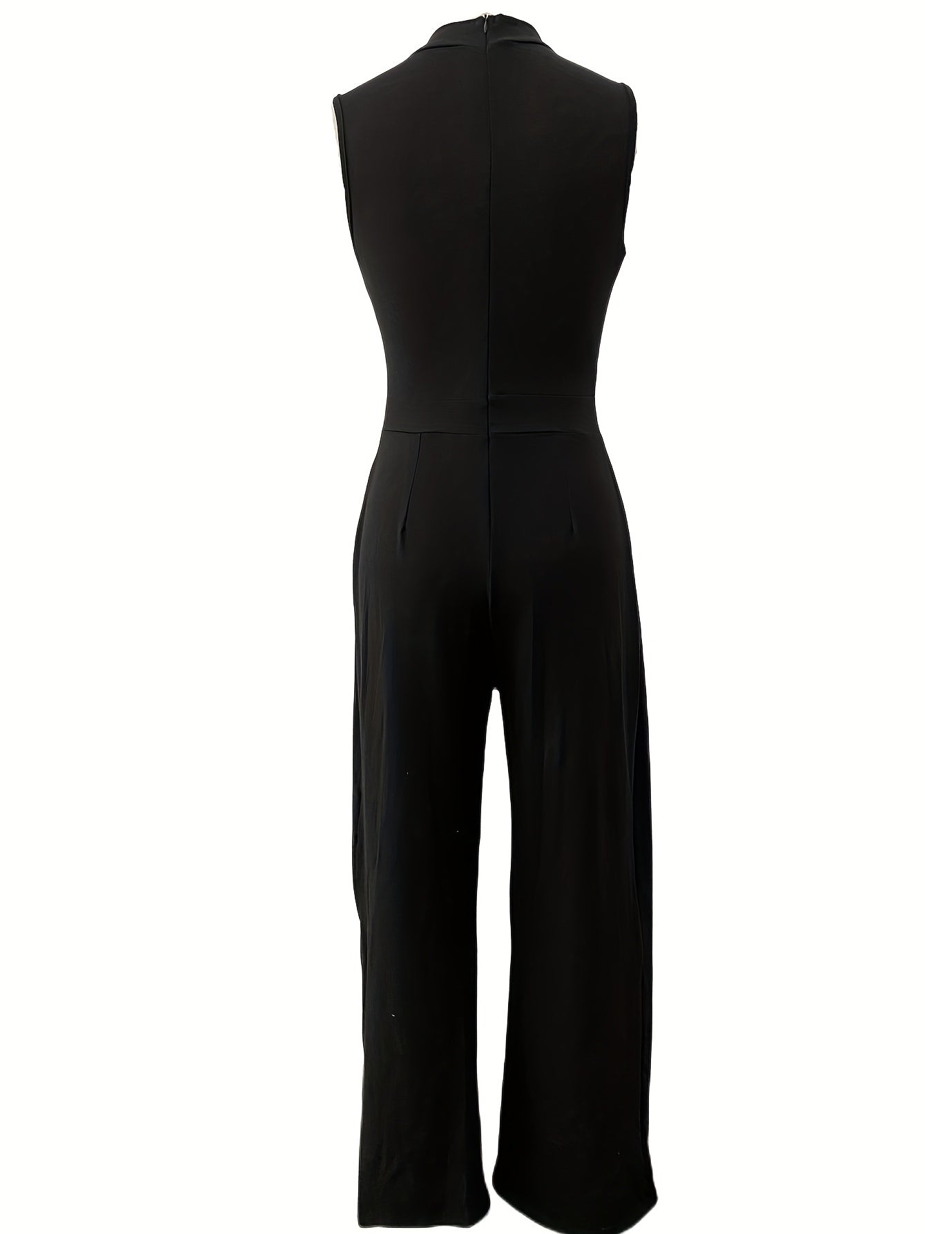 Women's Tropical Print Jumpsuit Sleeveless Belted Wide Leg Casual Summer