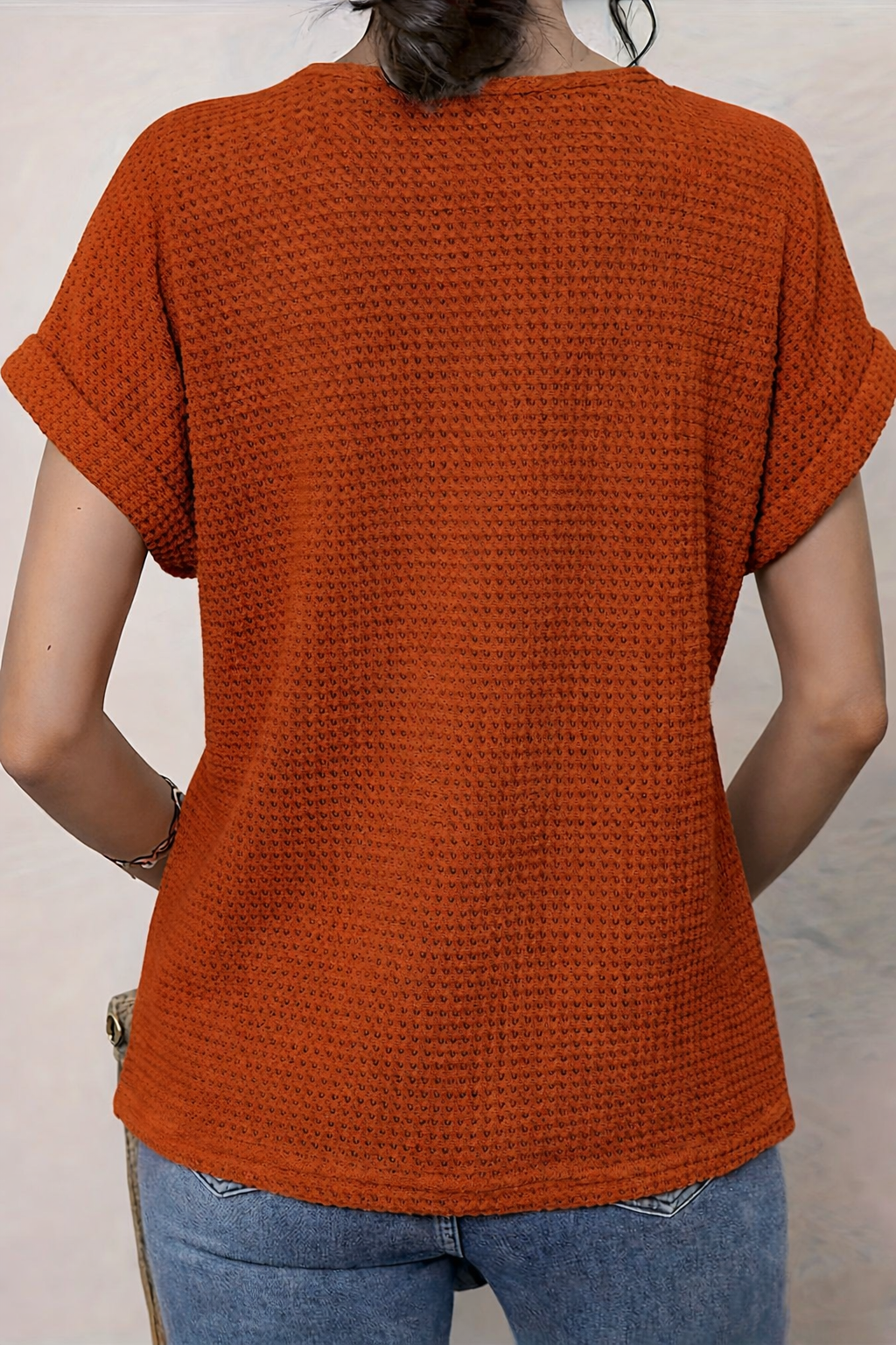 Women's Casual Airy Summer Top with Lace Trim
