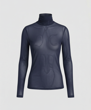 Women's Layered Turtleneck Blouse