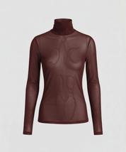 Women's Layered Turtleneck Blouse