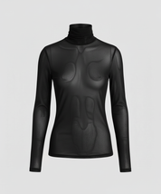 Women's Layered Turtleneck Blouse