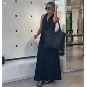 Women's Fresh Halter-Neck Loose Elegant Long Holiday Dress