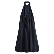Women's Fresh Halter-Neck Loose Elegant Long Holiday Dress
