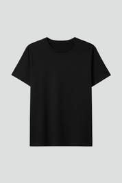 Women's Versatile Plain T-Shirt with Round Neckline