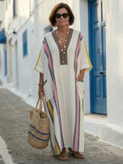 Women's Boho V-Neck Beach Maxi Dress