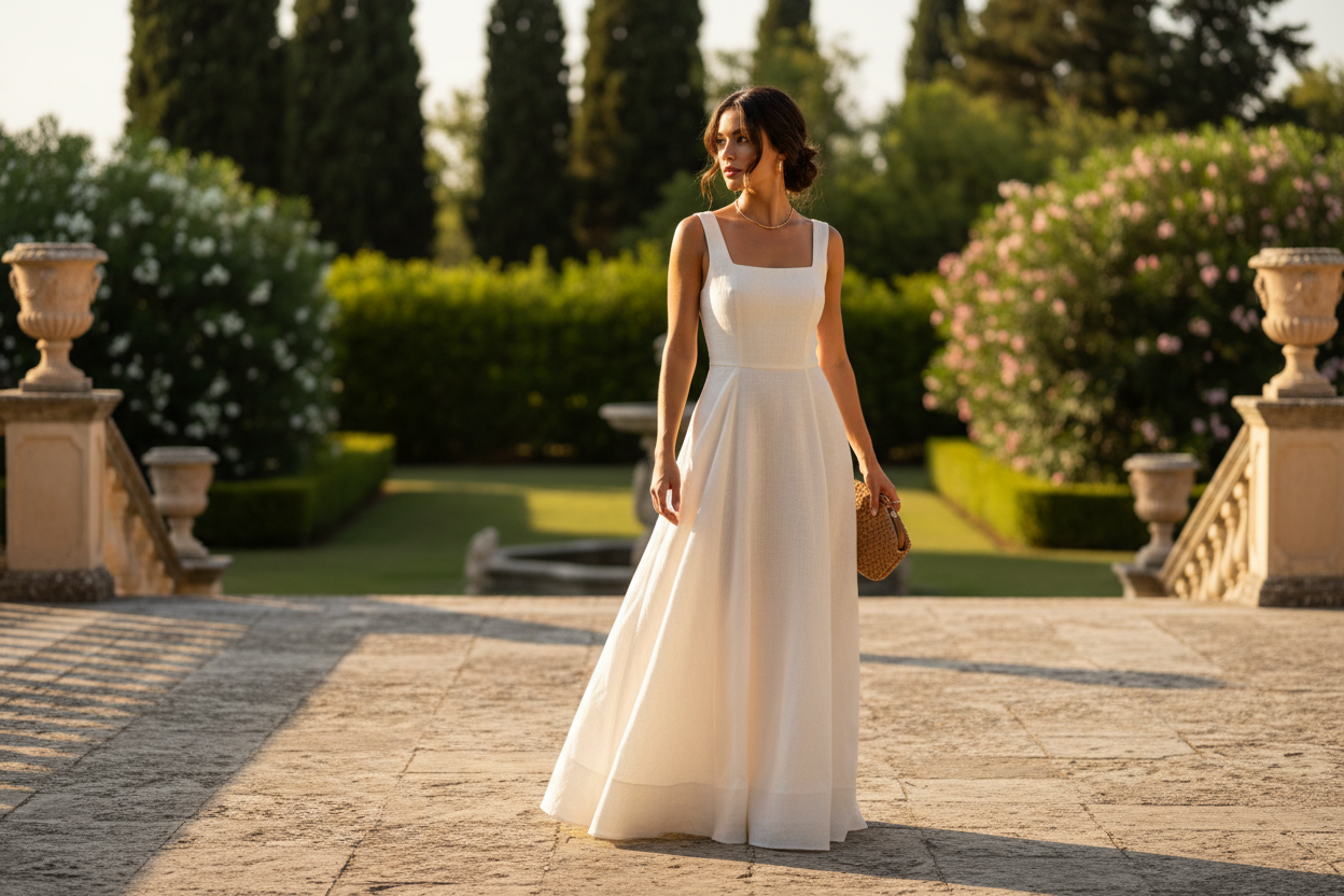 Cream Linen Terrace Editorial Banner
